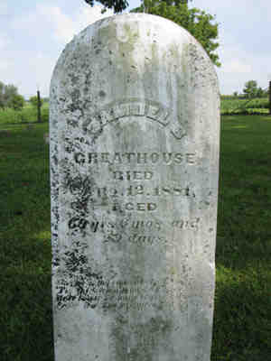 Samuel Brown Greathoue Jr tombstone