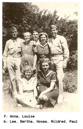  Bertha Ann Terry and James Hosea Greathouse with children