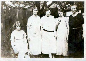 Mary Terry, Sylvia Greathouse, Dunk Sisters and Bertha Ann Terry Greathouse